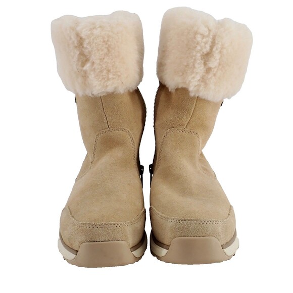 UGG Pure ingalls Sand Beige Womens Sz 8 Waterproof Leather Lace Snow Boots New - Picture 5 of 16